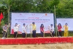 Khởi công xây dựng ngầm tràn xóm Thượng, xã Quy Đức