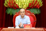 Ban Thường vụ Tỉnh ủy cho ý kiến vào công tác quy hoạch phát triển đô thị, nông thôn và nhiều nội dung quan trọng