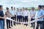 Kiểm tra tiến độ thực hiện các dự án cấp bách phòng chống thiên tai tại phường Hòa Bình, Kỳ Sơn và xã Thịnh Minh