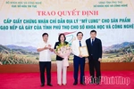 Công bố Chỉ dẫn địa lý “Mỹ Lung” cho sản phẩm nếp Gà gáy Phú Thọ
