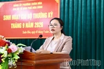 Phó Bí thư Tỉnh ủy Bùi Thị Minh: Tiếp tục đổi mới nội dung, phương thức sinh hoạt, nâng cao chất lượng sinh hoạt chi bộ
