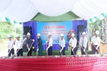 Groundbreaking for Technical Infrastructure Project of Quang Yen Industrial Cluster Resettlement Area