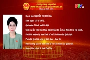 Tiểu sử và chương trình hành động ứng cử Đại biểu Quốc hội khóa XVI của đồng chí Nguyễn Thị Phú Hà