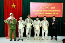 Công bố Quyết định giảm án cho 12 phạm nhân tại Trại Tạm giam số 1