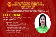 Tiểu sử và chương trình hành động ứng cử đại biểu HĐND tỉnh nhiệm kỳ 2026-2031 của đồng chí Bùi Thị Minh