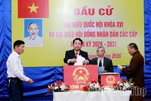 Lãnh đạo tỉnh dự lễ khai mạc và bỏ phiếu bầu cử đại biểu Quốc hội và đại biểu HĐND các cấp