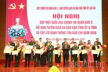 Gặp mặt giữa Cục Chính trị Quân khu 2 với Ban Tuyên giáo và Dân vận Tỉnh ủy 6 tỉnh, các cơ quan thông tấn, báo chí năm 2026