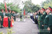 Đón nhận, truy điệu và an táng hài cốt liệt sĩ Vũ Đình Tân