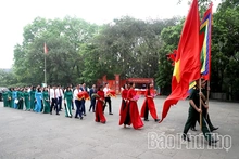 Xã Vân Bán và xã Đồng Lương dâng hương tưởng niệm các Vua Hùng