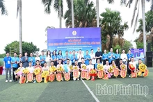 Khai mạc giải bóng đá nam công nhân lao động các khu công nghiệp tỉnh năm 2026