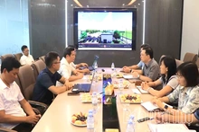 Khảo sát tiến độ các công trình bảo vệ môi trường tại KCN Nam Bình Xuyên