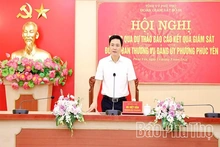 Thông qua dự thảo báo cáo kết quả giám sát đối với Ban Thường vụ Đảng ủy phường Phúc Yên