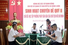 Đảng bộ xã Bằng Luân nâng cao chất lượng sinh hoạt chuyên đề