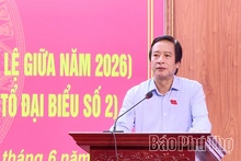 Phó Bí thư Tỉnh ủy Nguyễn Mạnh Sơn tiếp xúc cử tri các xã Lâm Thao, Phùng Nguyên, Bản Nguyên và Xuân Lũng