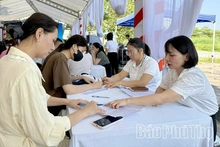 Job Fair in Vinh Tuong Commune Attracts Nearly 300 Job Seekers