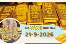 Giá vàng hôm nay 21-9: Đi ngang
