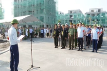 Phường Việt Trì tổ chức cưỡng chế kiểm đếm bắt buộc thực hiện giai đoạn 1 dự án Khu đô thị mới Tây Nam