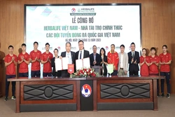 Herbalife Việt Nam là Nhà tài trợ chính thức cho các Đội tuyển Bóng đá quốc gia Việt Nam