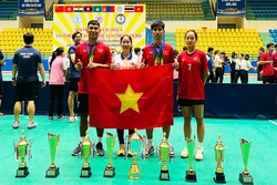 VĐV Phú Thọ giành 3 HCV tại Giải Vô địch Đá cầu và Giải trẻ châu Á