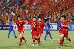 Đội tuyển nữ Việt Nam dội cơn mưa bàn thắng vào lưới nữ Maldives