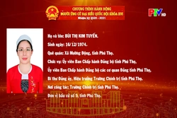 Chương trình hành động ứng cử Đại biểu Quốc hội khóa XVI của đồng chí Bùi Thị Kim Tuyến