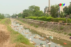 Rác thải bủa vây kênh tả ngạn Tam Hồng - Nguyệt Đức