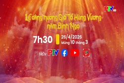 Lễ dâng hương Giỗ Tổ Hùng Vương năm Bính Ngọ - 07h30 26/4/2026 (Mùng 10/3 âm lịch)