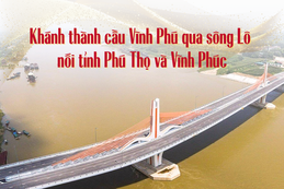 Inauguration of Vinh Phu Bridge across Lo River connecting Phu Tho and Vinh Phuc provinces