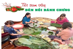 Tết sum vầy bên nồi bánh chưng