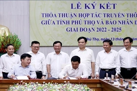 Tỉnh Phú Thọ và Báo Nhân Dân ký kết hợp tác truyền thông