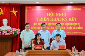 Ký kết Quy chế phối hợp thực hiện nhiệm vụ kiểm tra, giám sát và thi hành kỷ luật Đảng