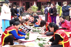 Viet Tri: Chung cake making contest in the Lunar New Year 2023