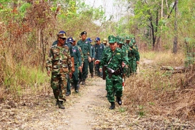 Tuần tra chung góp phần xây dựng đường biên giới hòa bình, hữu nghị