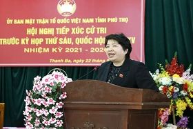 Đại biểu Quốc hội tỉnh tiếp xúc cử tri tại huyện Thanh Ba