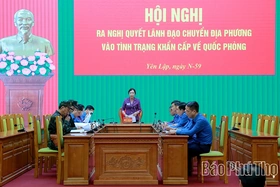 Diễn tập khu vực phòng thủ huyện Yên Lập năm 2023