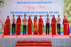 Ngày hội phụ nữ khởi nghiệp gắn với quảng bá, giới thiệu thương hiệu bưởi Đoan Hùng