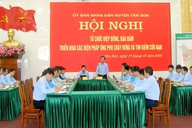 Diễn tập ứng phó cháy rừng và tìm kiếm cứu nạn huyện Tân Sơn năm 2023