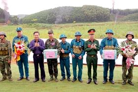 Đoan Hùng hoàn thành xuất sắc diễn tập khu vực phòng thủ năm 2023