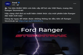 Ford Việt Nam xác nhận bán tải Ranger Stormtrak sắp “đổ bộ” thị trường Việt