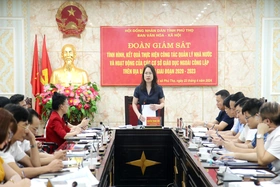 Giám sát công tác quản lý Nhà nước và hoạt động các cơ sở giáo dục ngoài công lập