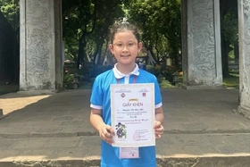 Nguyễn Thị Yến Nhi đoạt giải Nhì ngày hội viết chữ đẹp “Nét chữ - Nết người” toàn quốc