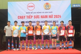 Công ty TNHH công nghệ Cosmos1 tổ chức  giải thể thao cho công nhân lao động