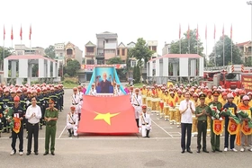 Hội thi nghiệp vụ chữa cháy và cứu nạn, cứu hộ “Tổ liên gia an toàn phòng cháy, chữa cháy”