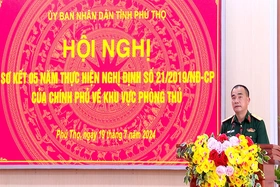 Phú Thọ tập trung xây dựng khu vực phòng thủ vững chắc