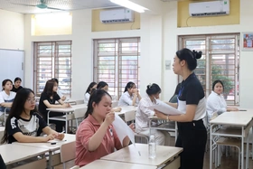 Điểm trung bình 3 bài thi môn chung  vào lớp 10  đạt 5,94 điểm