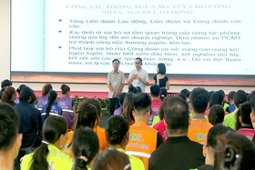 Tuyên truyền, tập huấn giáo dục truyền thông về phòng, chống ma túy cho công nhân lao động