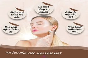 Cách Massage mặt khi rửa mặt đúng theo chiều kim đồng hồ