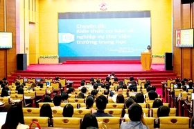 Tập huấn công tác thư viện trường tiểu học, trung học cơ sở và trung học phổ thông