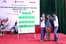 Đội mũ bảo hiểm an toàn khi tham gia giao thông