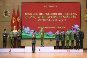 Tổng kết và trao giải Hội thi điều lệnh, quân sự, võ thuật CAND lần thứ VI - Khu vực 2